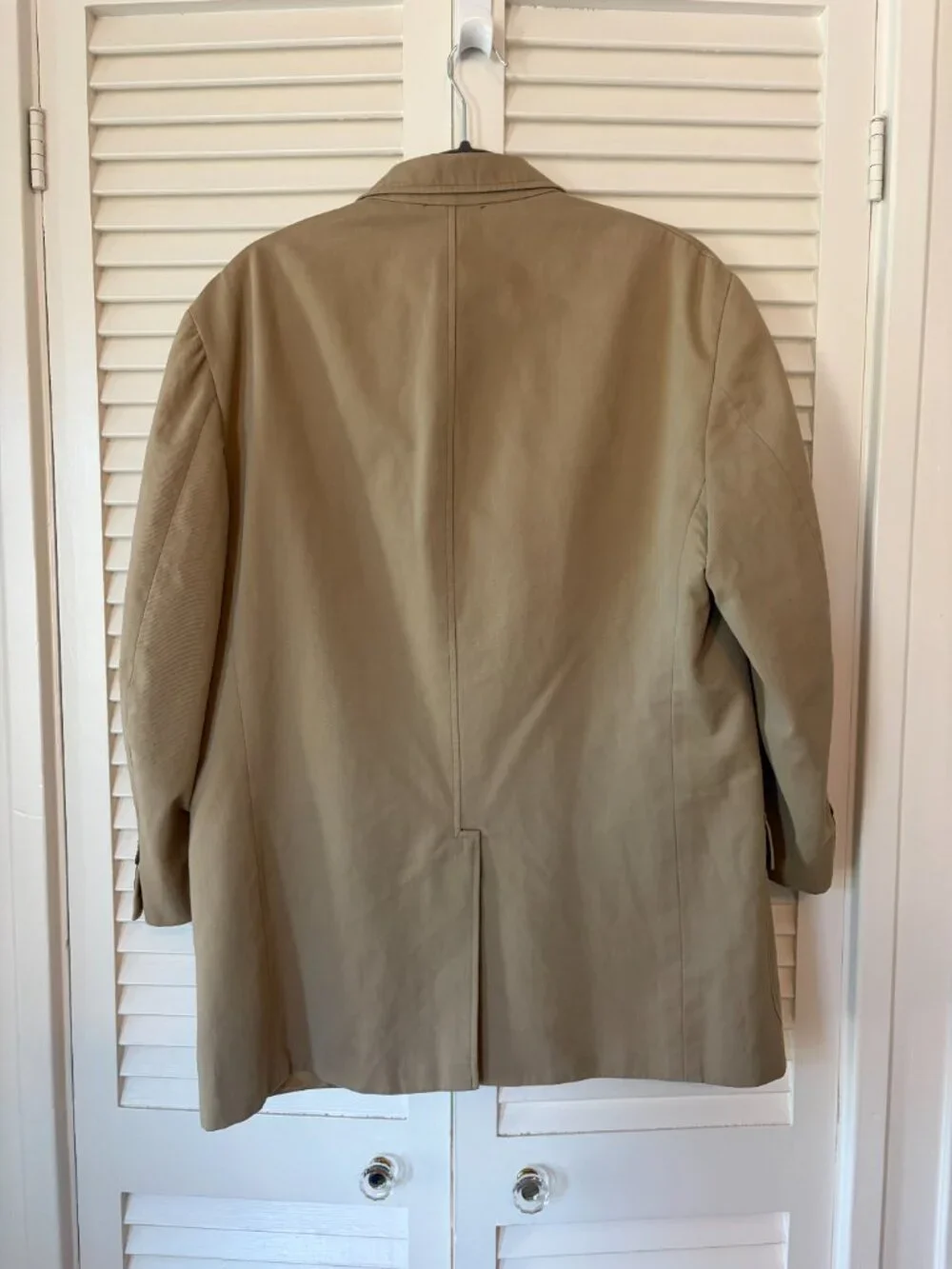 Polo Ralph Lauren men's vintage blazer large jacket khaki cotton beige tan
